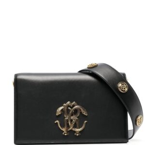 Roberto Cavalli logo-plaque embellished-strap bag