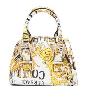 Versace Jeans Couture Barocco-print faux leather mini tote