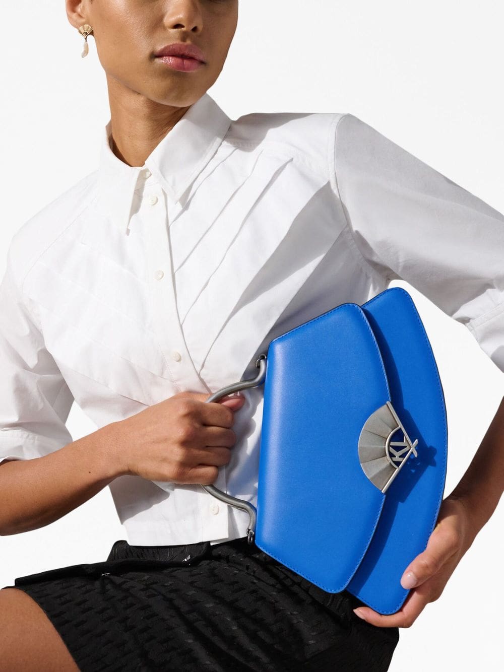 Karl Lagerfeld Archive Fan leather crossbody bag - Image 2