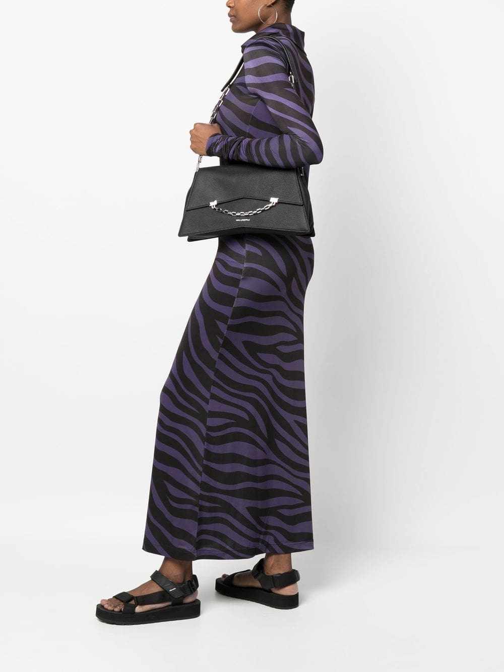 Karl Lagerfeld large K/Seven leather shoulder bag - Image 2