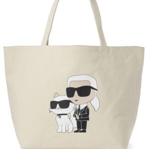 Karl Lagerfeld Ikonik Karl & Choupette tote bag