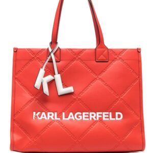 Karl Lagerfeld large K/Skuare embossed tote bag