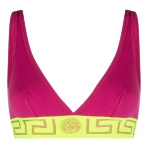 Versace  Greca-print bra