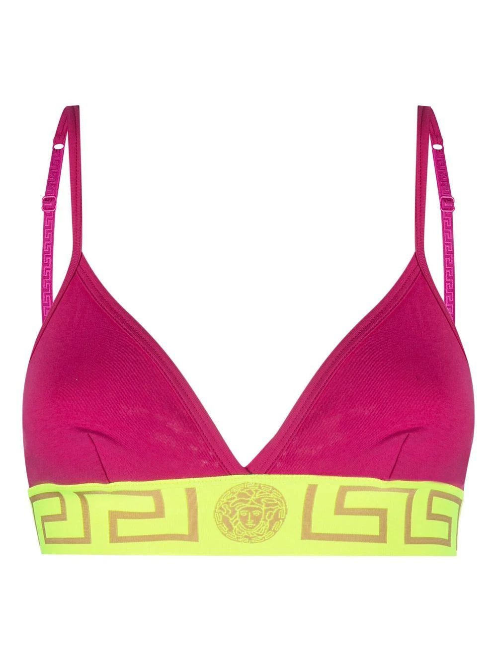 Versace Greca-print bra