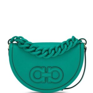 Ferragamo Aura logo patch shoulder bag