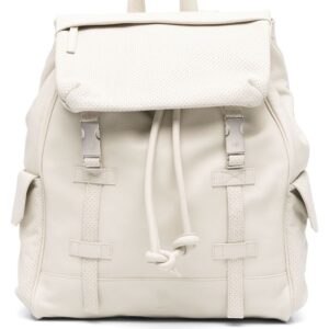 Eleventy leather buckle-fastening backpack