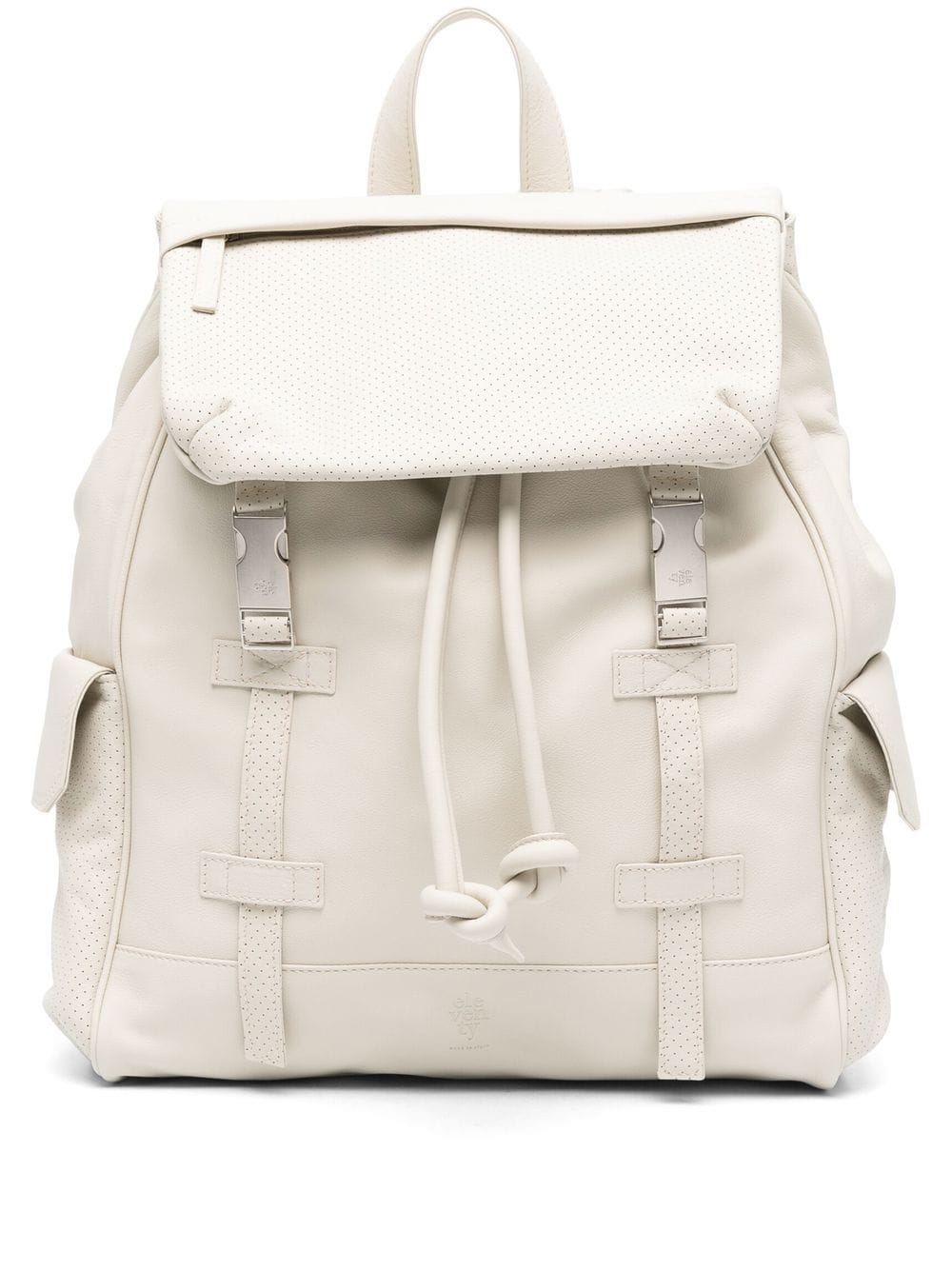 Eleventy leather buckle-fastening backpack