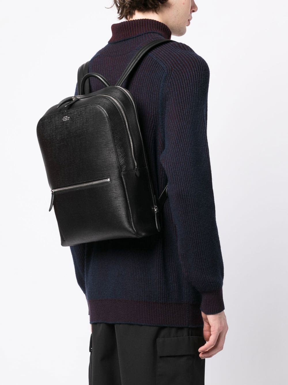 Smythson grained-calf leather backpack - Image 3