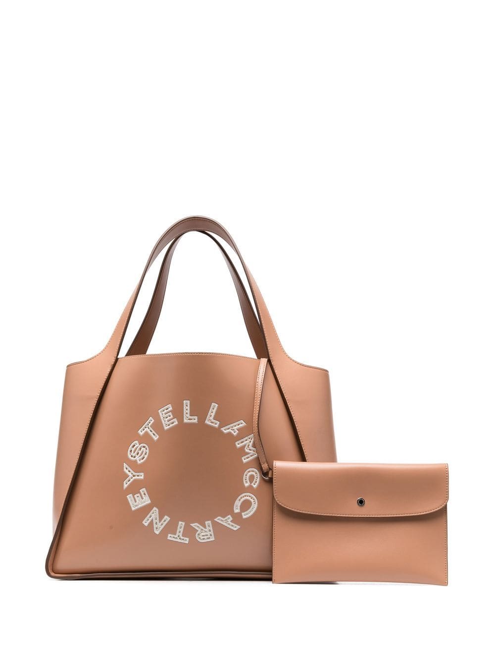 Stella McCartney broderie anglaise-logo tote bag