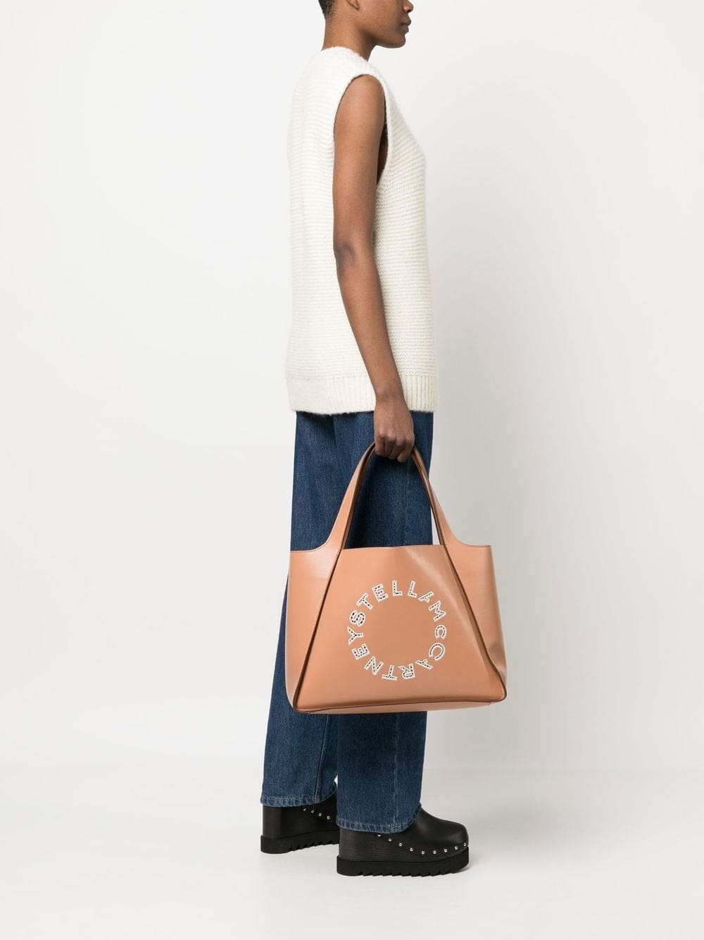 Stella McCartney broderie anglaise-logo tote bag - Image 2