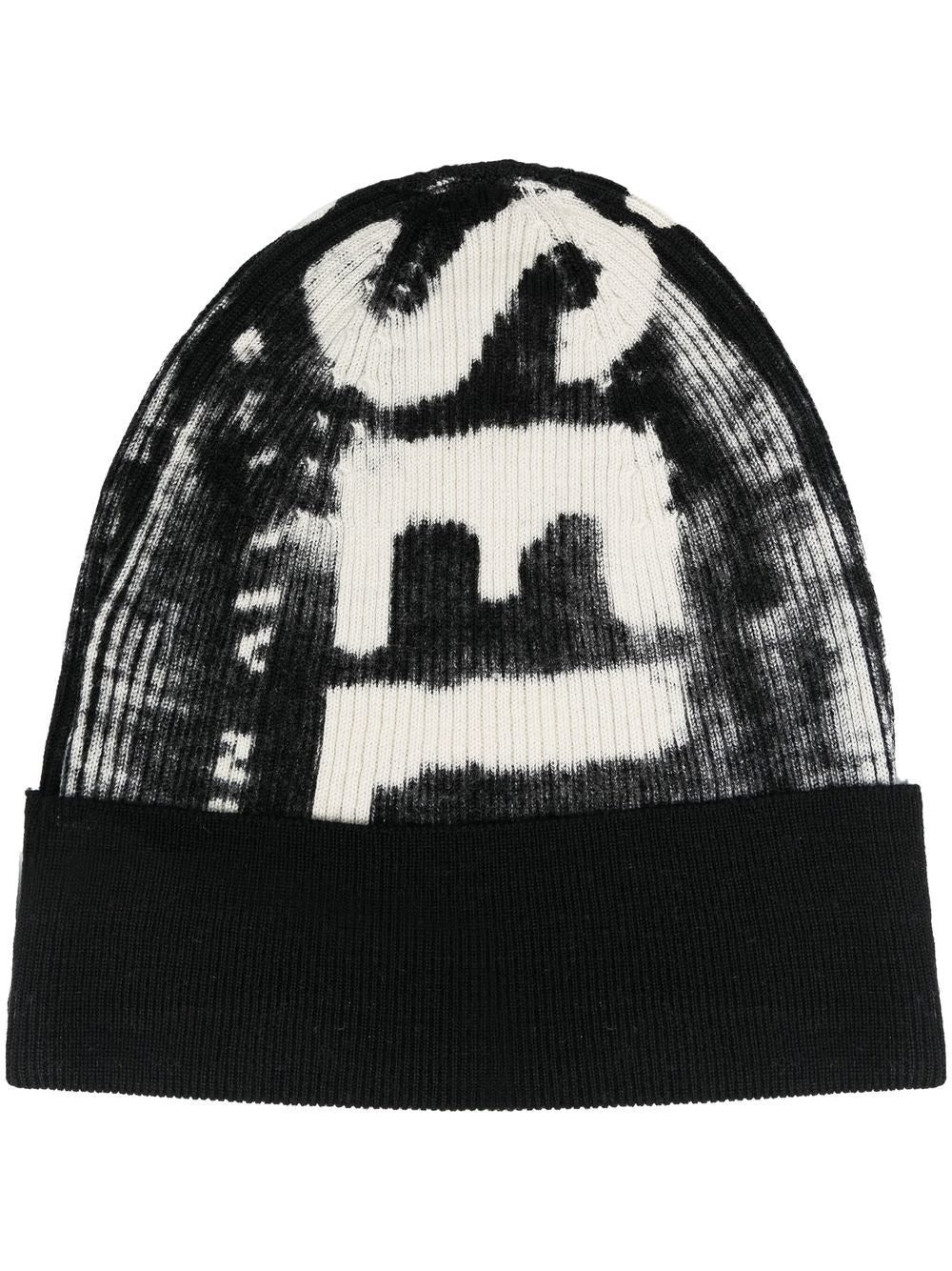 Diesel K-Atullus-Cap ribbed wool beanie