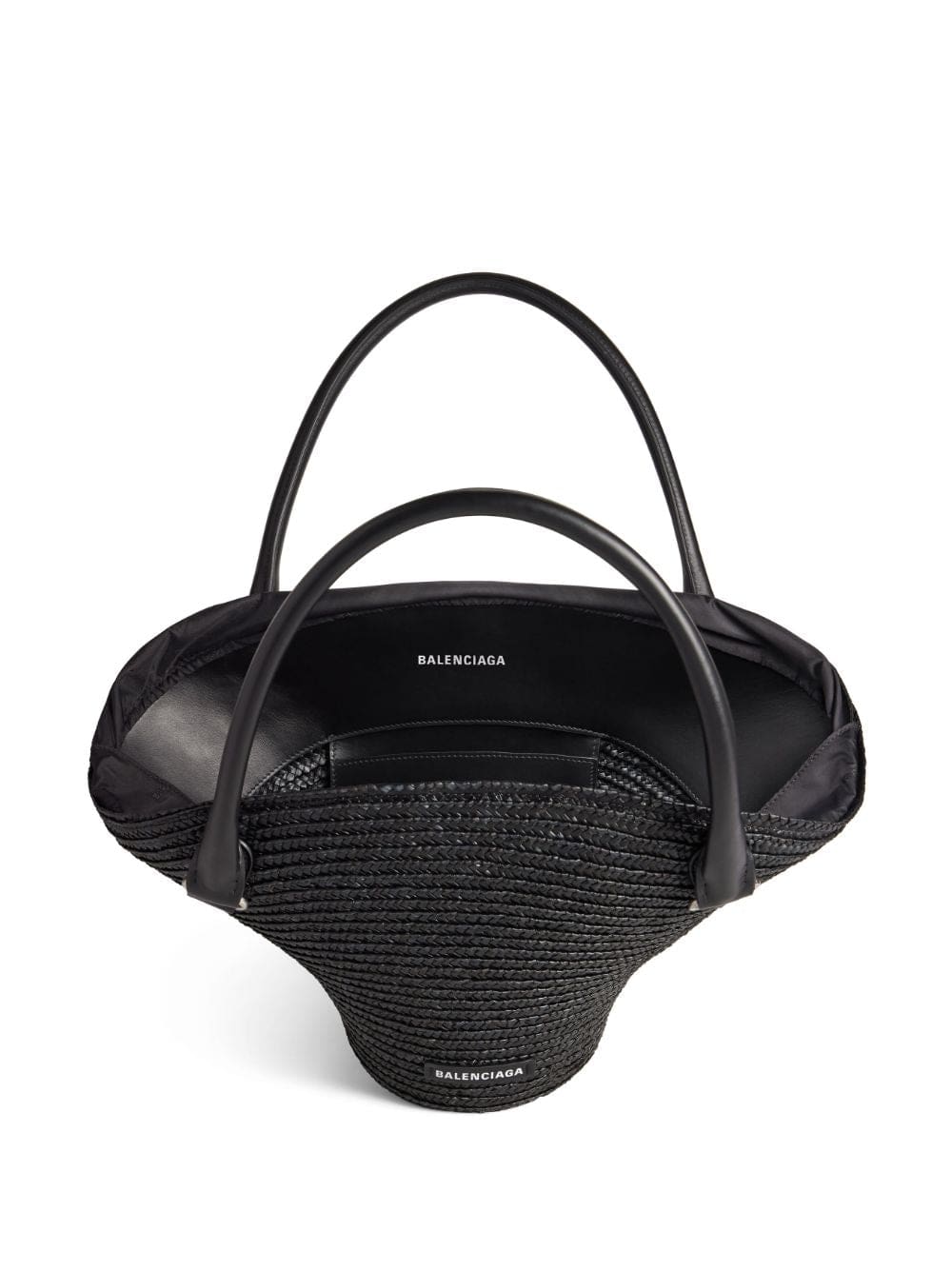 Balenciaga medium Beach raffia tote bag - Image 5