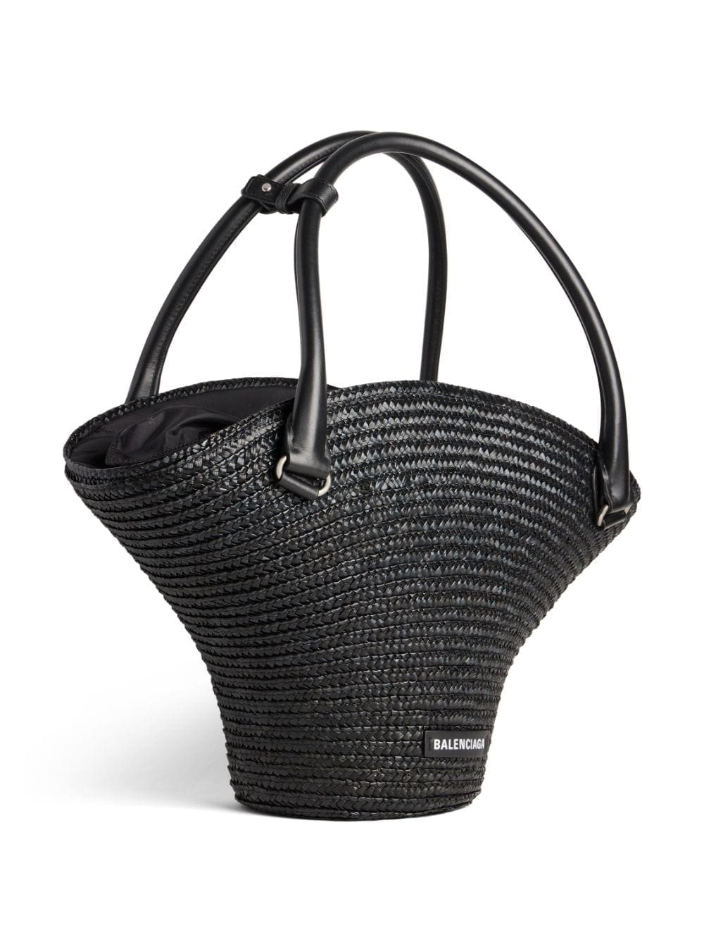 Balenciaga medium Beach raffia tote bag - Image 3