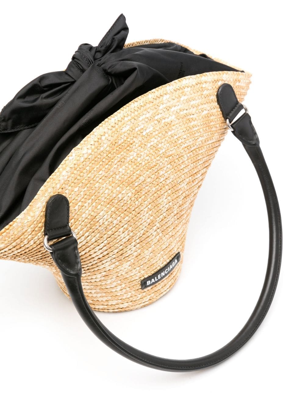 Balenciaga medium straw tote bag - Image 4