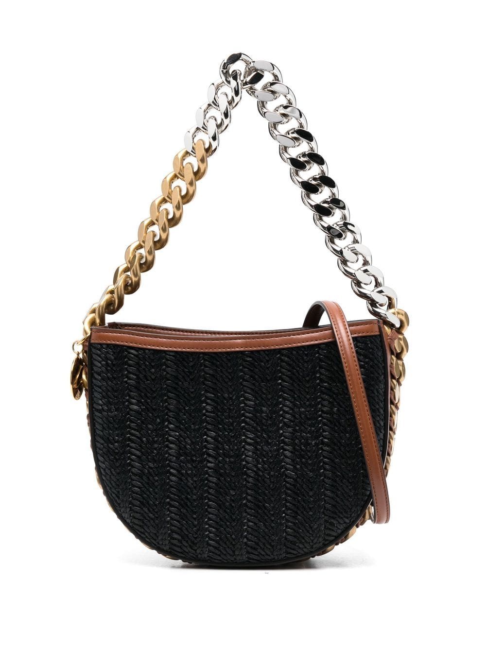 Stella McCartney Frayme woven shoulder bag