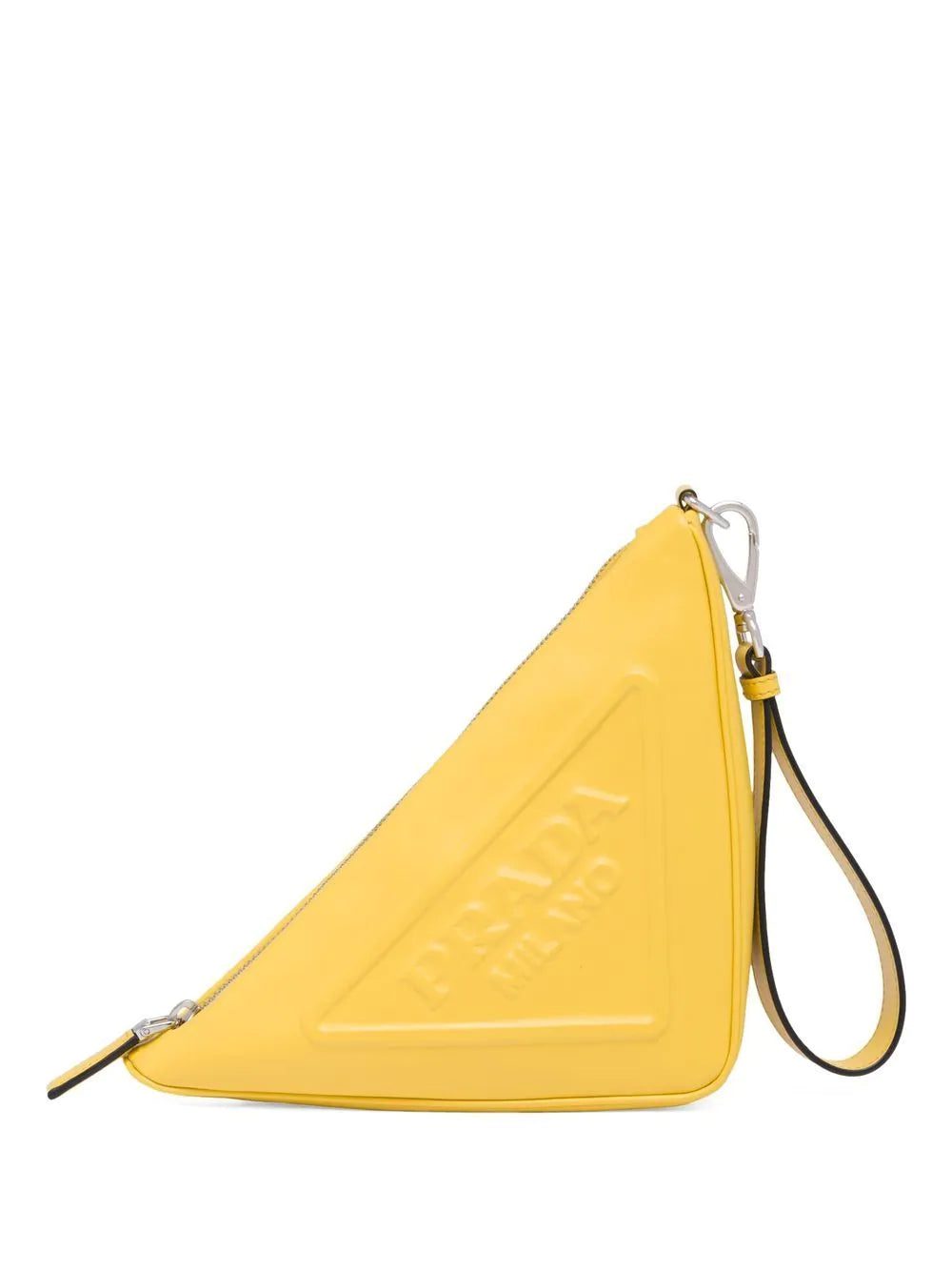 Prada leather triangle pouch