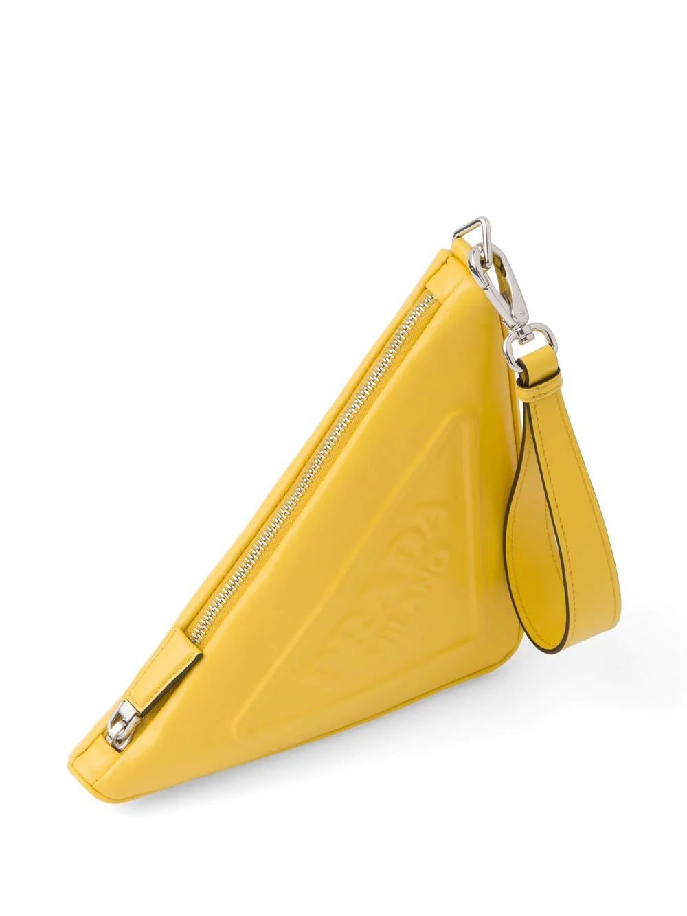 Prada leather triangle pouch - Image 3