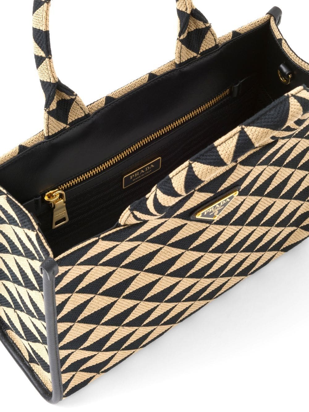 Prada small Symbole embroidered tote bag - Image 5