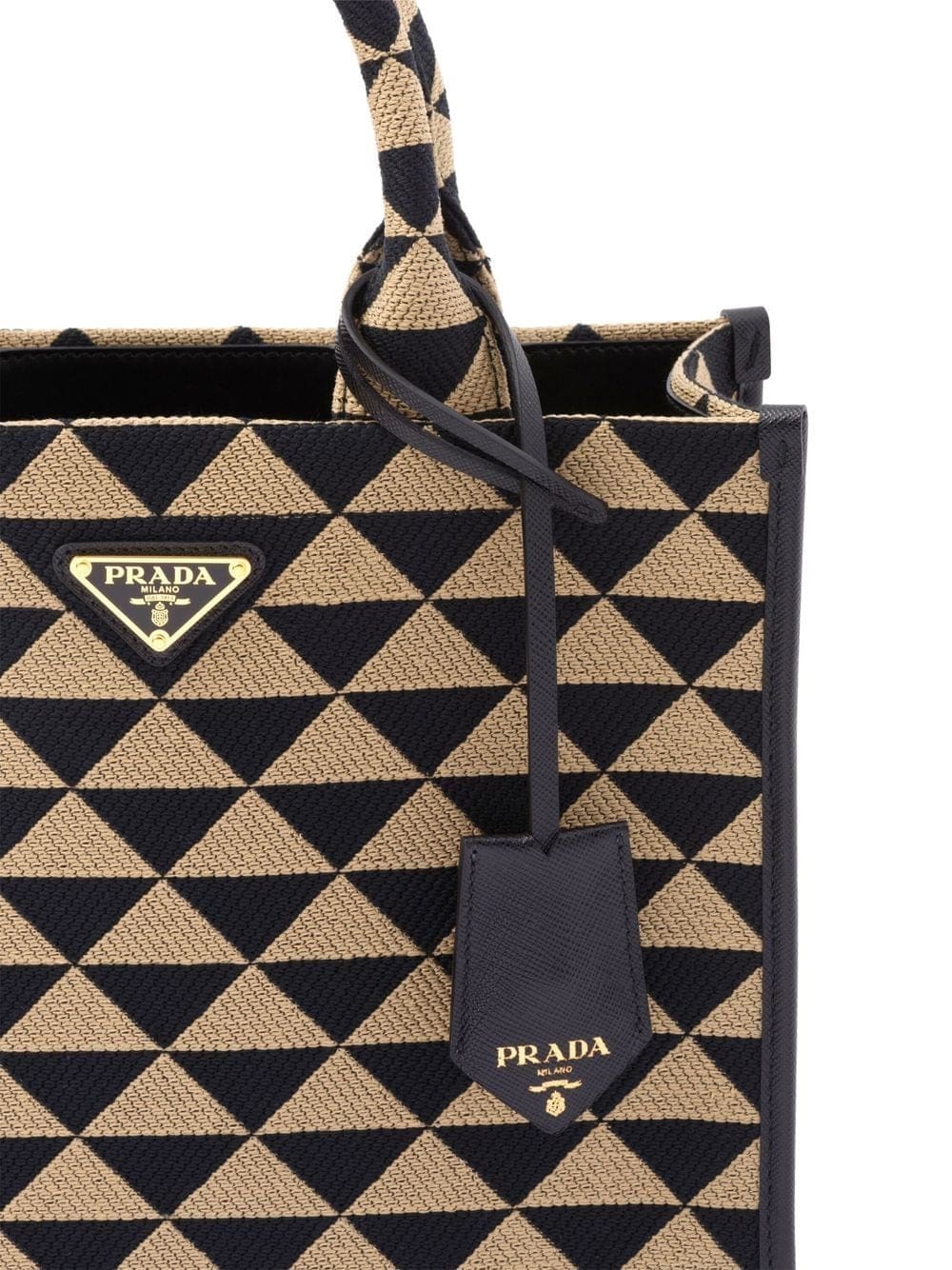 Prada small Symbole embroidered tote bag - Image 4