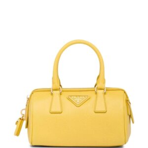 Prada leather top handle bag