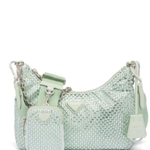 Prada Re-Edition 2005 crystal-embellished shoulder bag