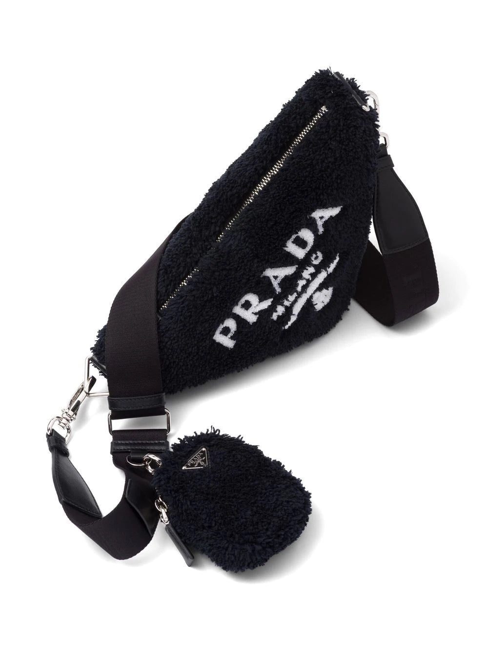 Prada Triangle terry-cloth shoulder bag - Image 4