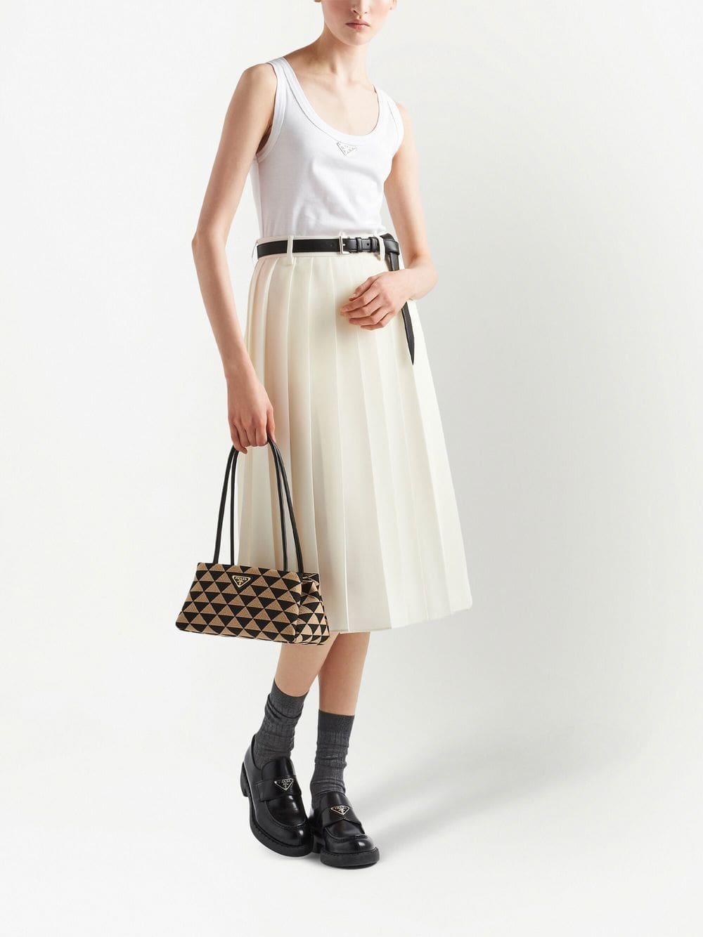 Prada small Symbole embroidered tote bag - Image 2