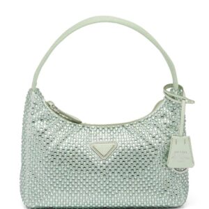 Prada  Re-Edition 2000 crystal-embellished shoulder bag
