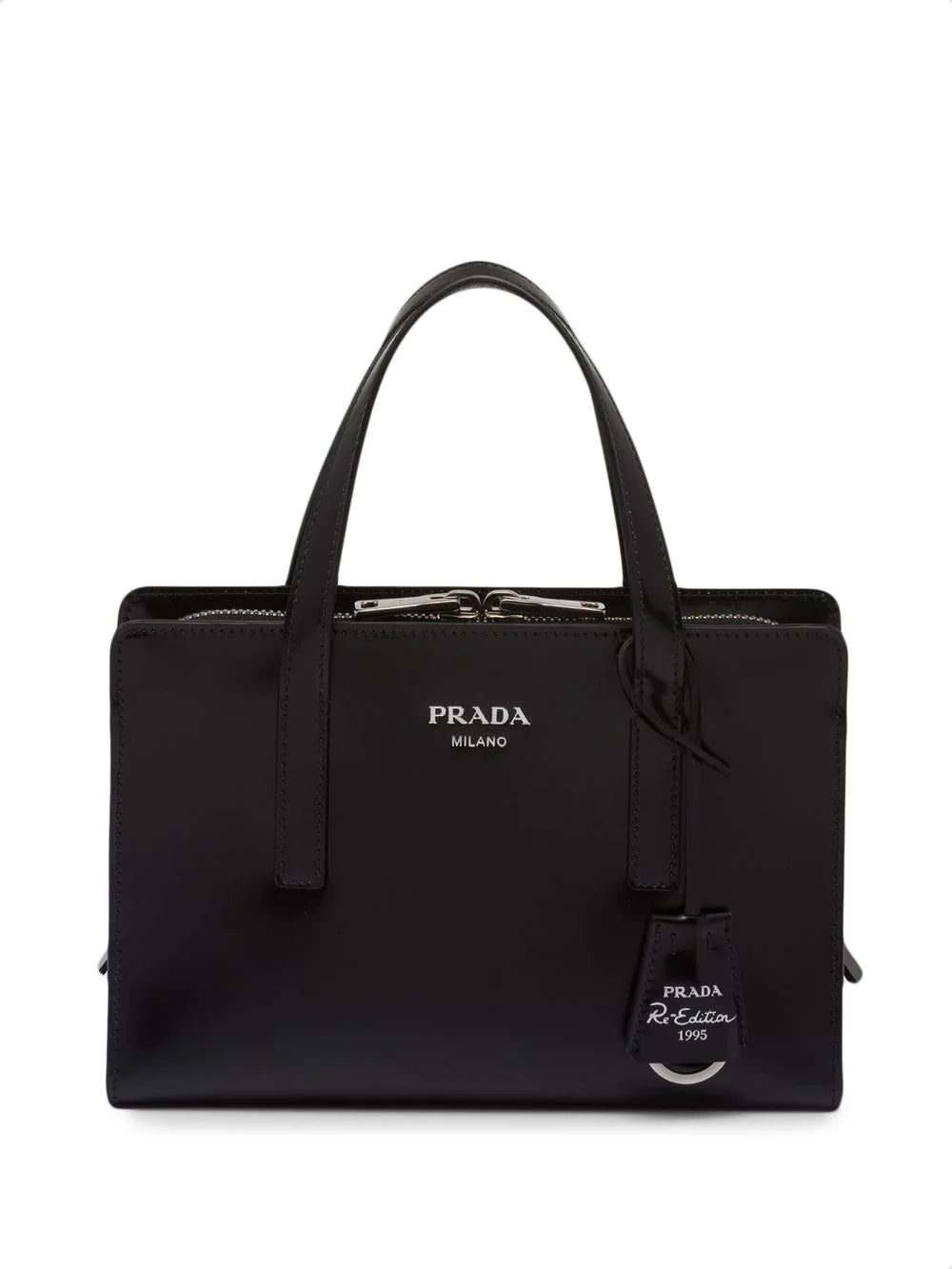 Prada mini Re-Edition 1995 brushed-leather tote bag