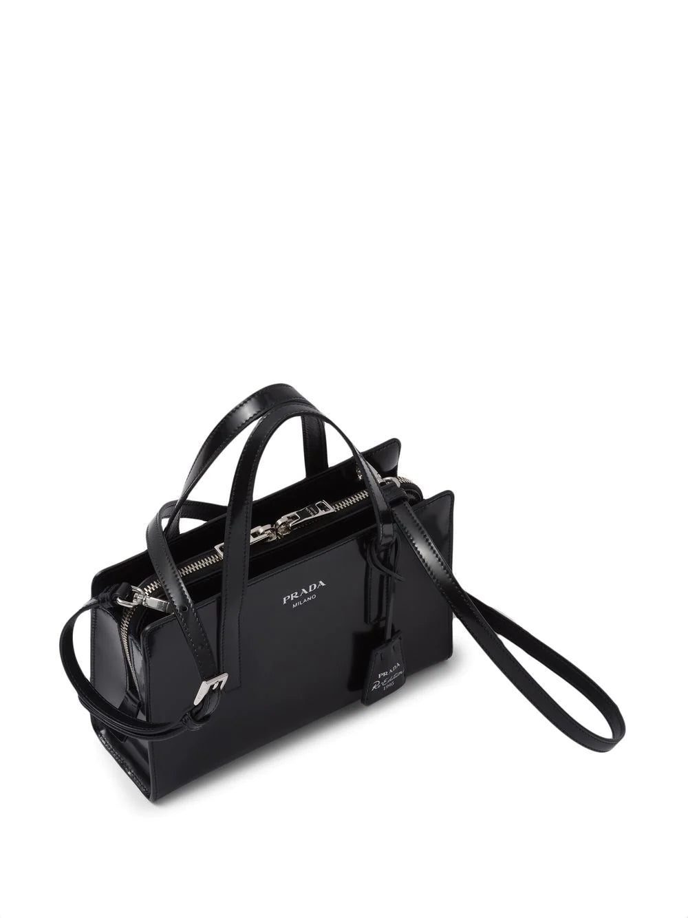 Prada mini Re-Edition 1995 brushed-leather tote bag - Image 4