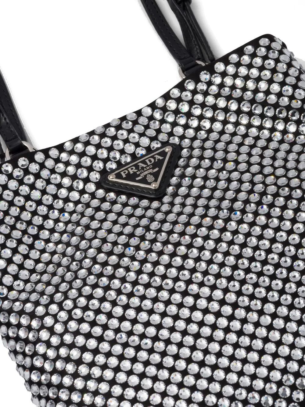 Prada crystal-embellished satin tote bag - Image 3