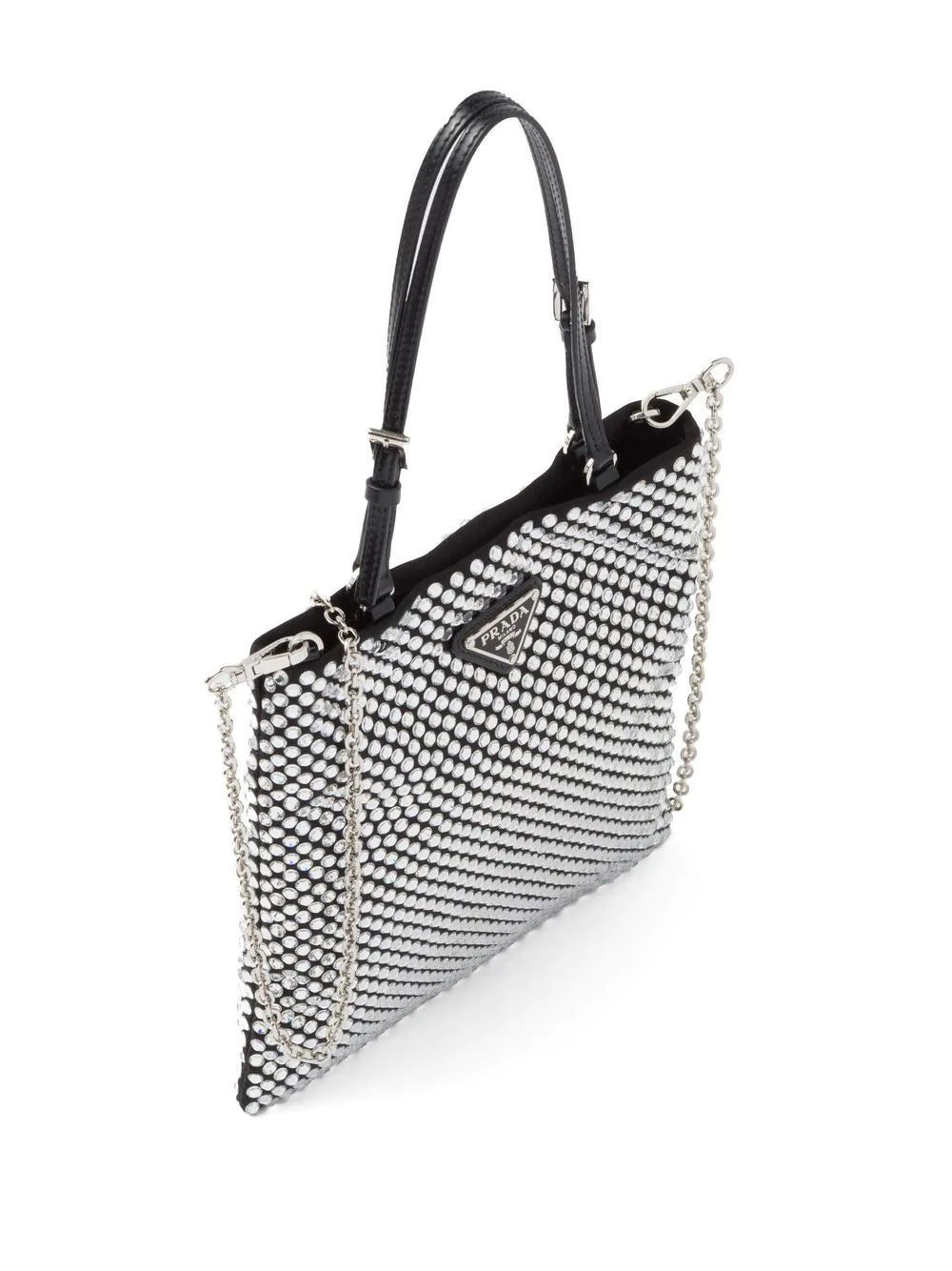 Prada crystal-embellished satin tote bag - Image 2