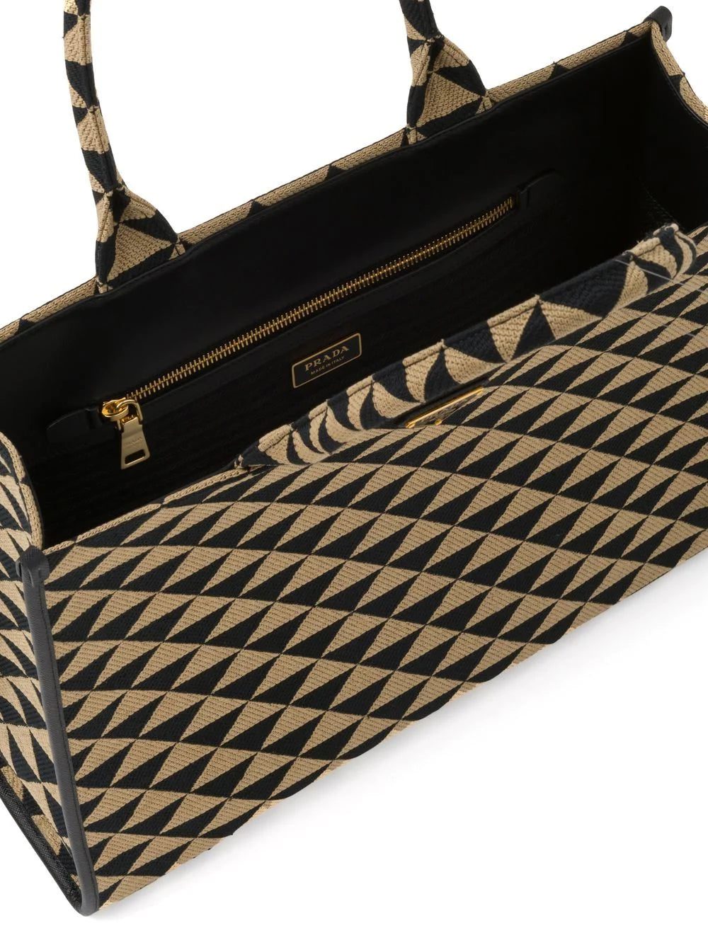Prada Symbole triangle-pattern tote bag - Image 4