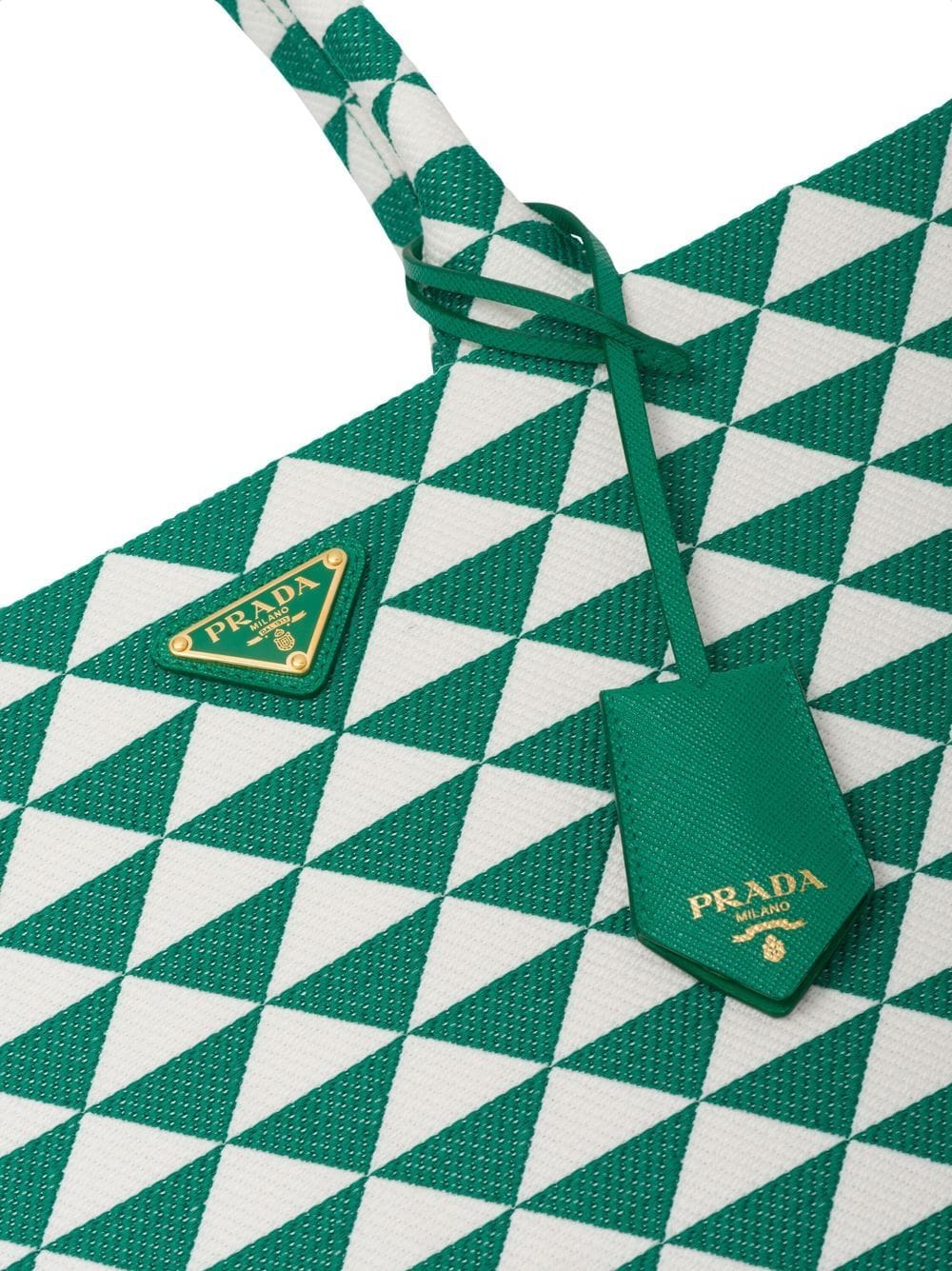 Prada large Symbole embroidered tote bag - Image 4