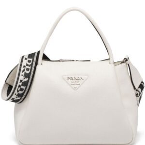 Prada large logo-plaque tote bag