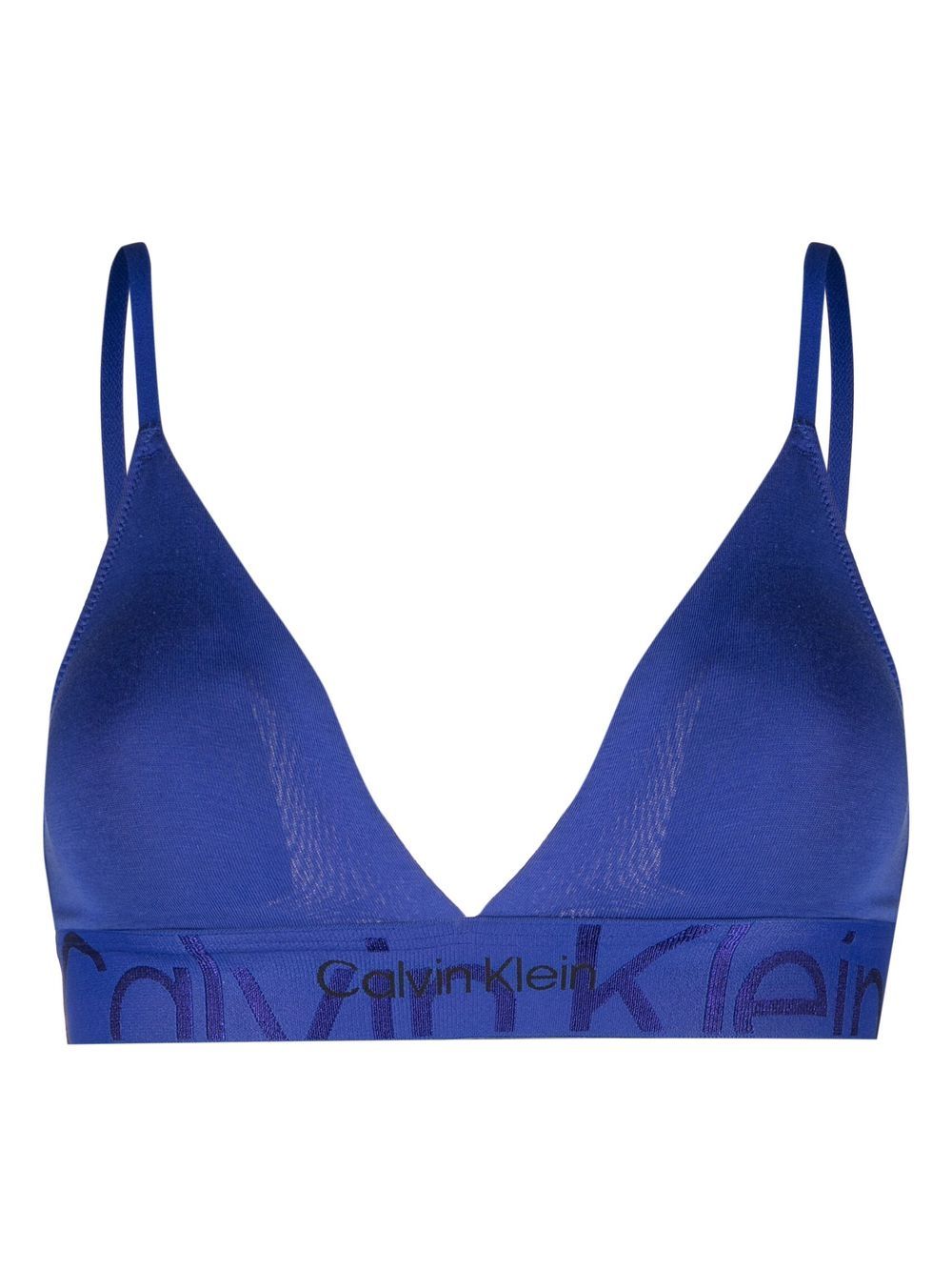 Calvin Klein logo-underband triangle bra