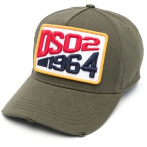 DSQUARED2 logo-patch twill cap