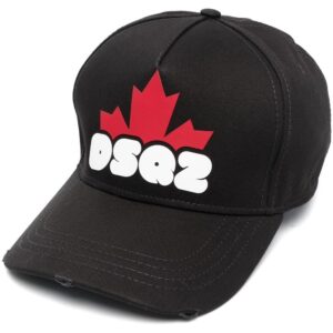 DSQUARED2 logo-print cotton baseball cap