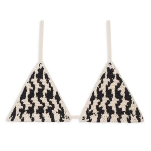 ANINE BING  Omar houndstooth bra