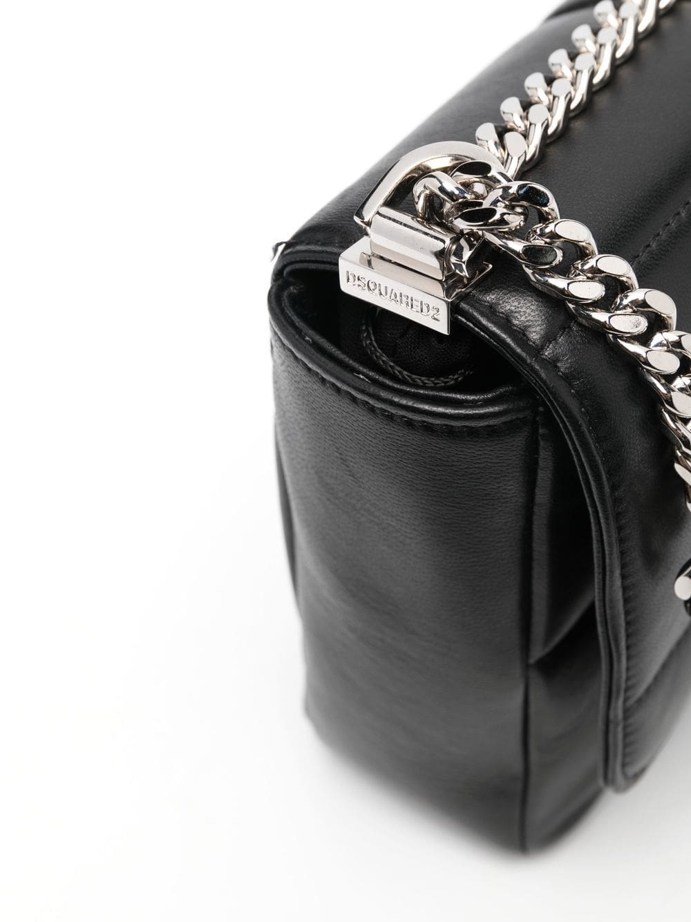 DSQUARED2 logo-plaque quilted shoulder bag - Image 4