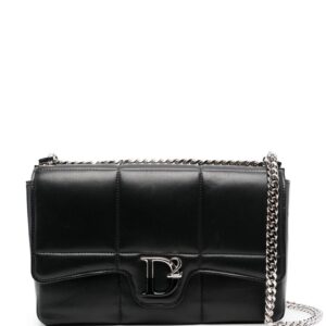 DSQUARED2 logo-plaque quilted shoulder bag