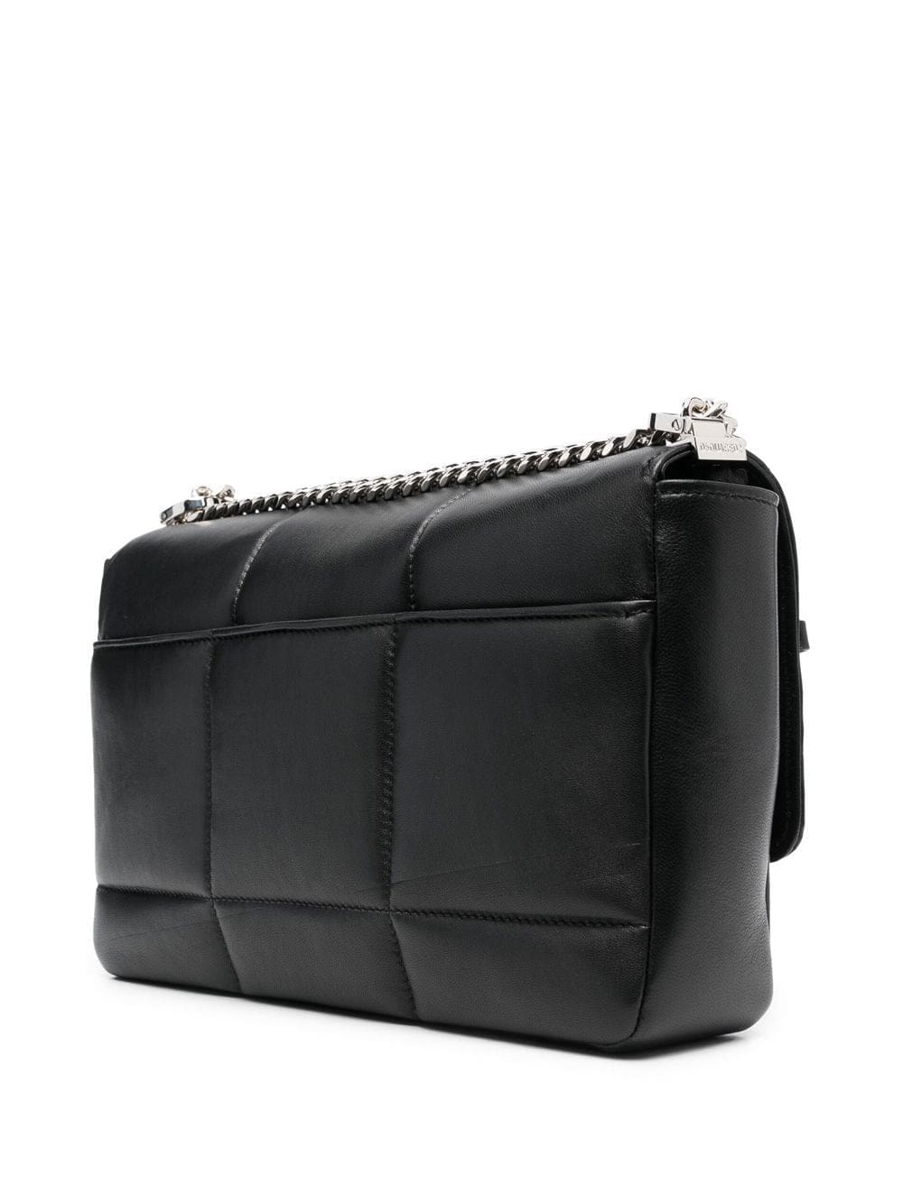 DSQUARED2 logo-plaque quilted shoulder bag - Image 3