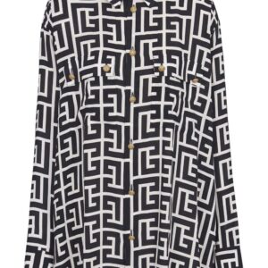Balmain  all-over pattern shirt