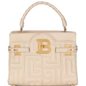 Balmain B-Buzz 22 quilted leather tote bag