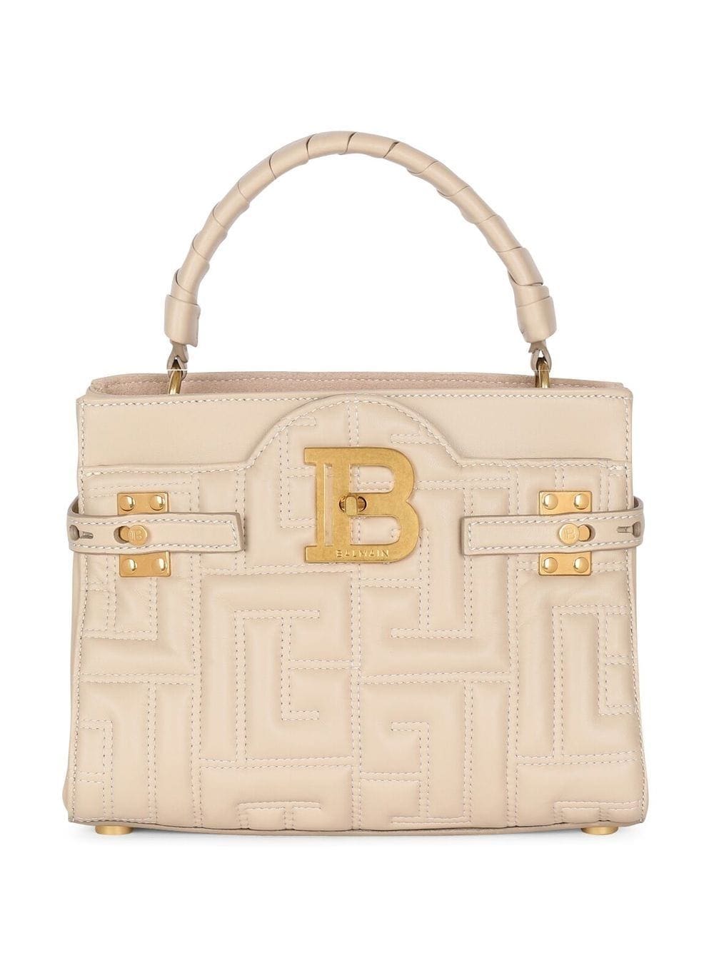 Balmain B-Buzz 22 quilted leather tote bag
