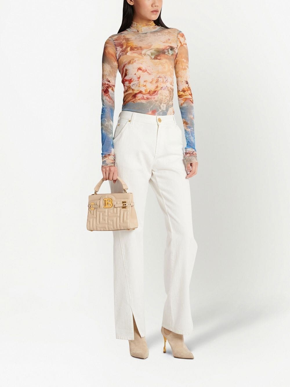 Balmain B-Buzz 22 quilted leather tote bag - Image 2