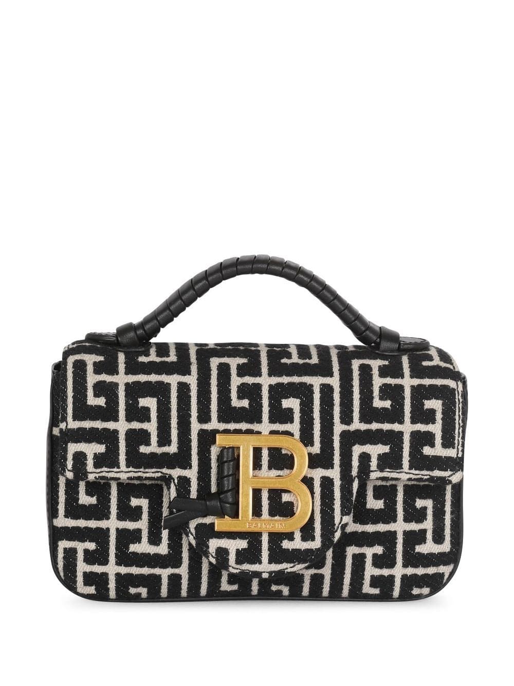 Balmain B-Buzz monogram jacquard crossbody bag