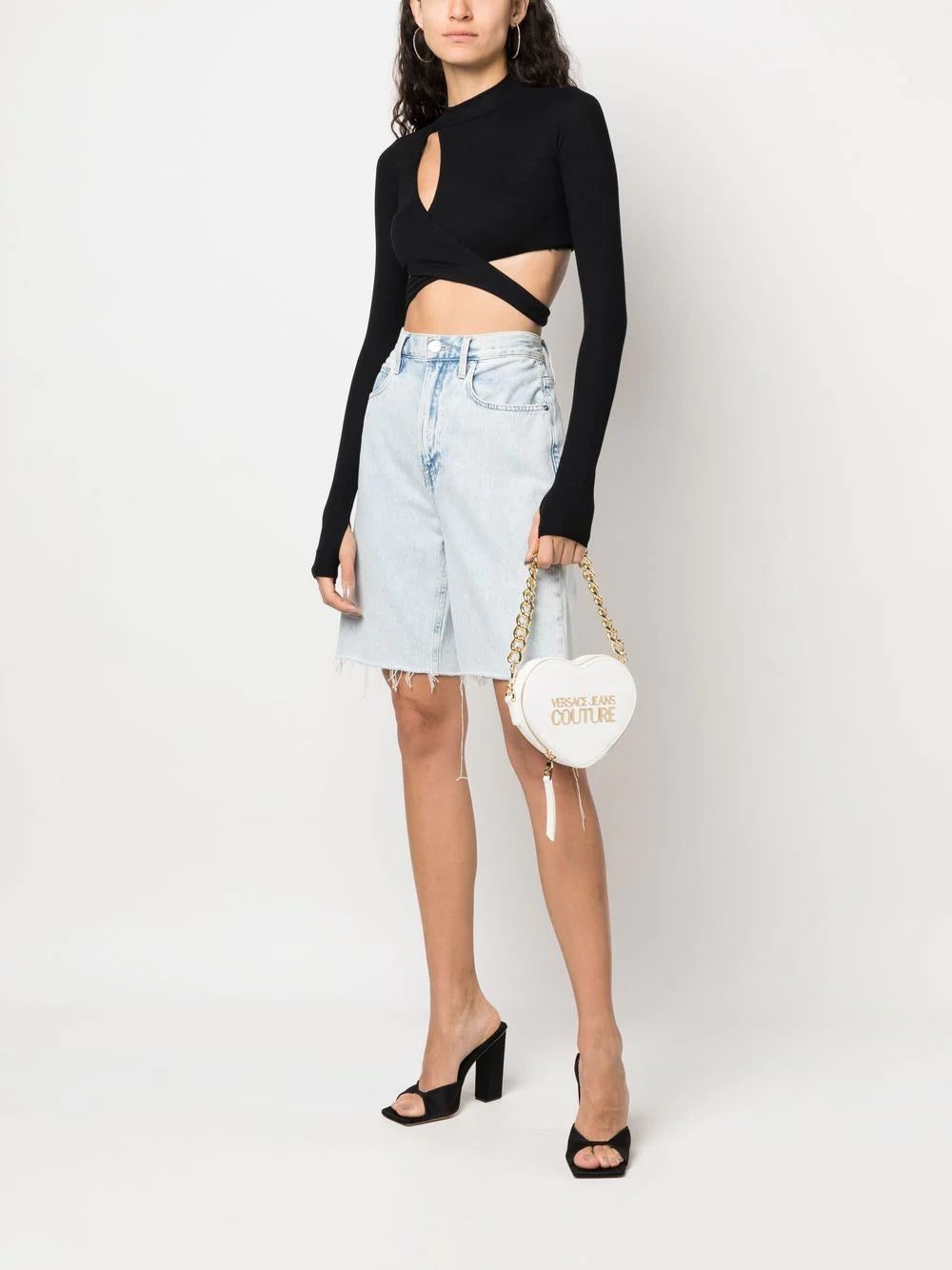 Versace Jeans Couture heart-shaped chain bag - Image 2