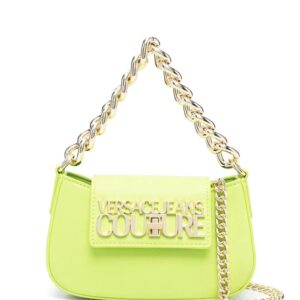 Versace Jeans Couture  logo-plaque chain-trim shoulder bag