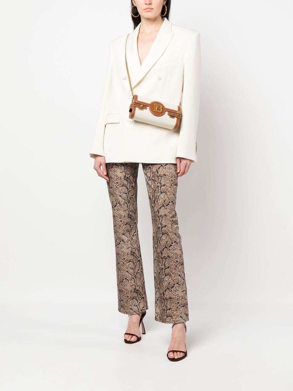 Balmain B-Buzz 23 canvas clutch bag - Image 2